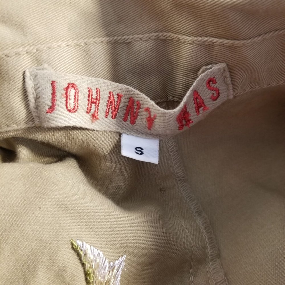 Johnny Was Tan Button Down Embroidered Jacket Size Small - Picture 9 of 9